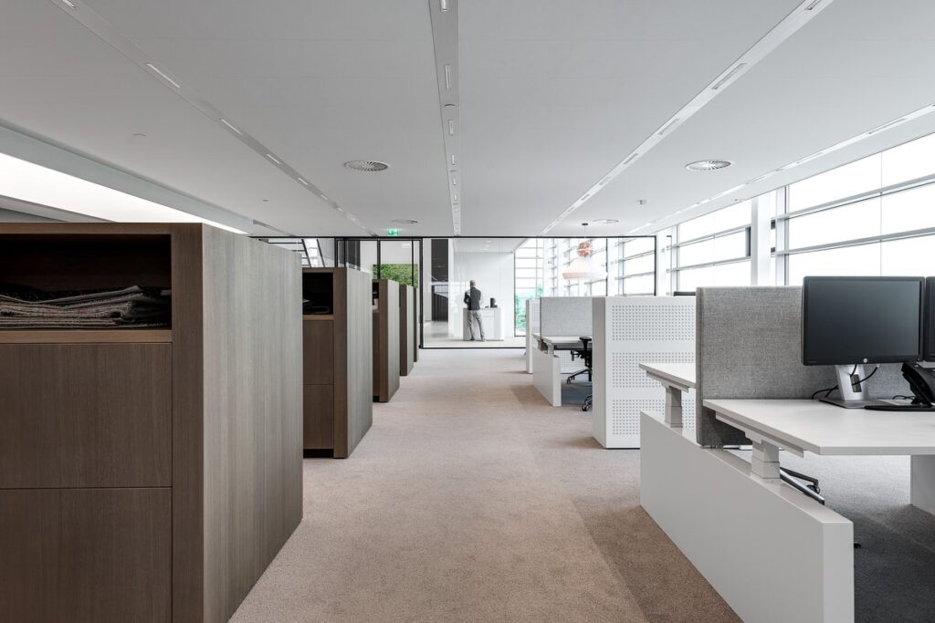 Laboratory space with bright white interiors highlighting the product.