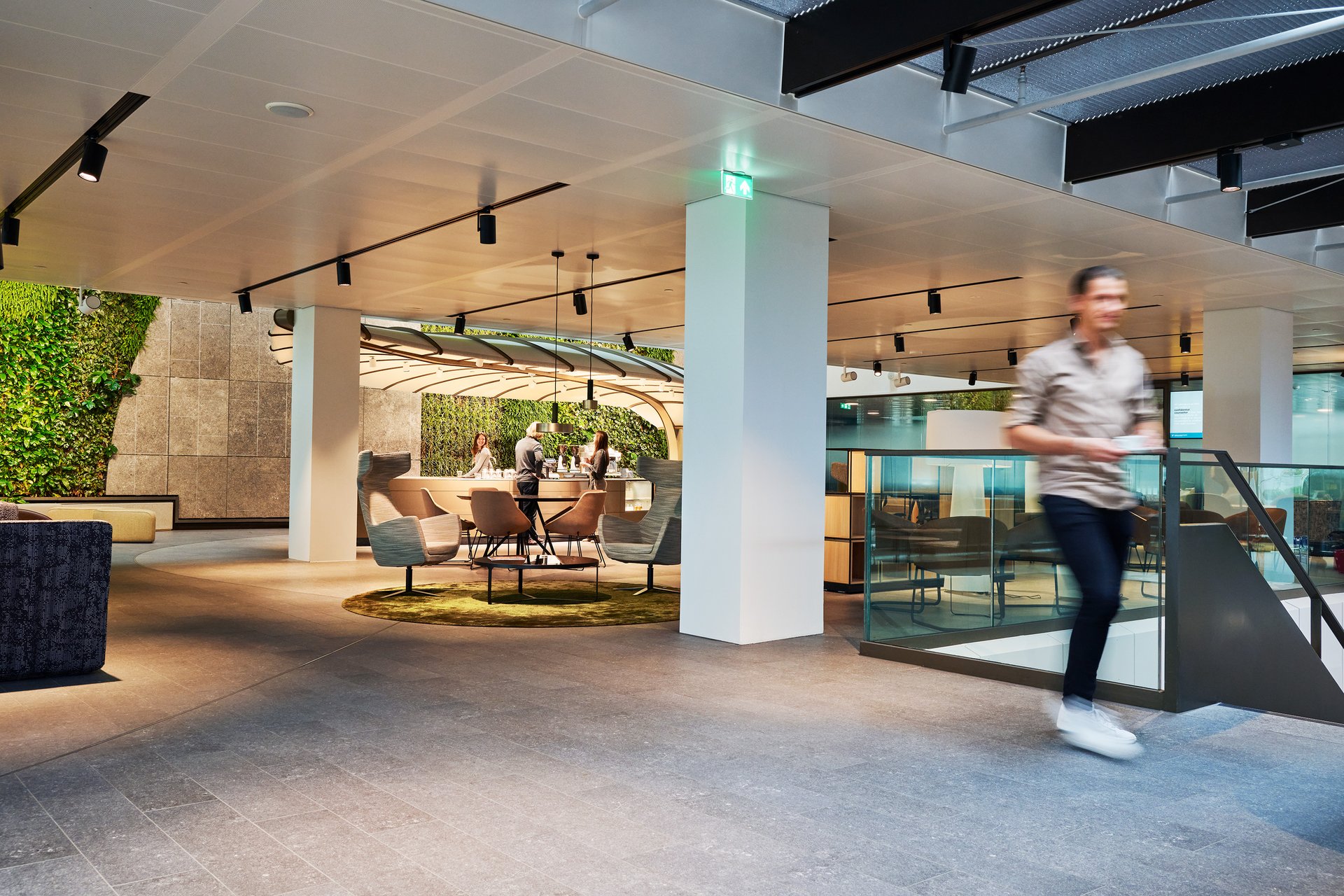 Natural elements in EMA Atrium