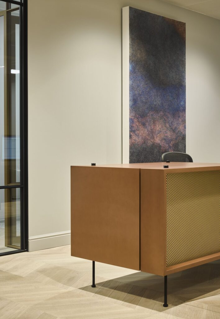 The design reflects the bold, uplifting and professional attitude of the law firm.