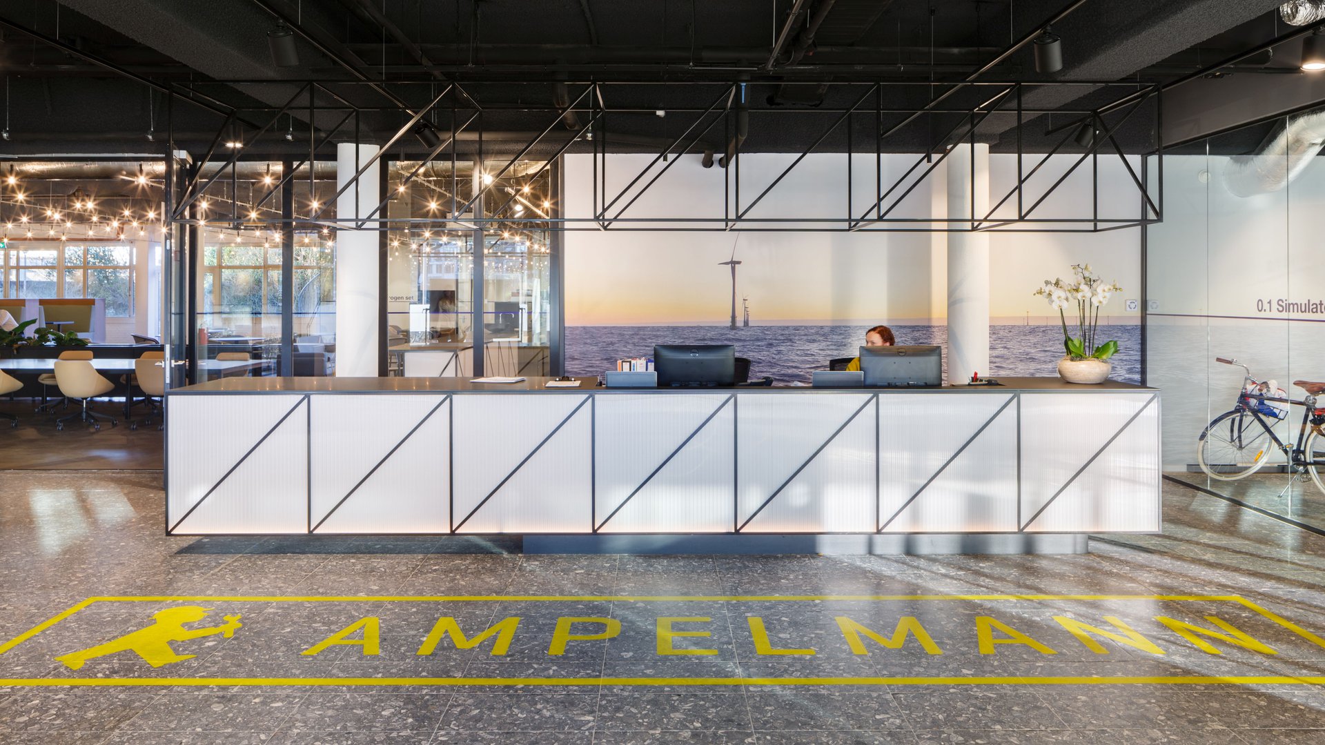 Ampelmann head office workspace view