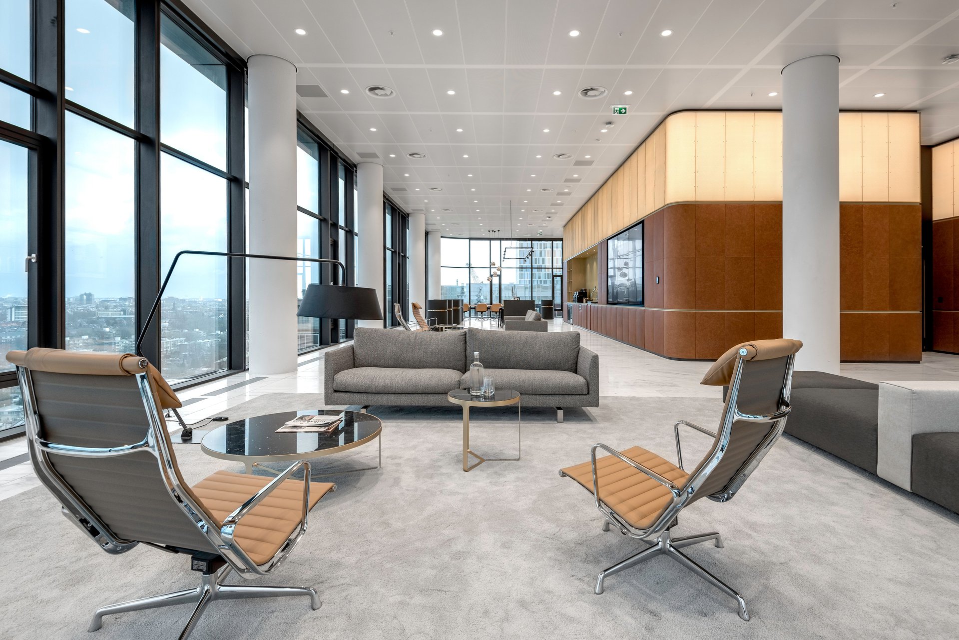 CMS landmark crowns Amsterdam Zuidas at night