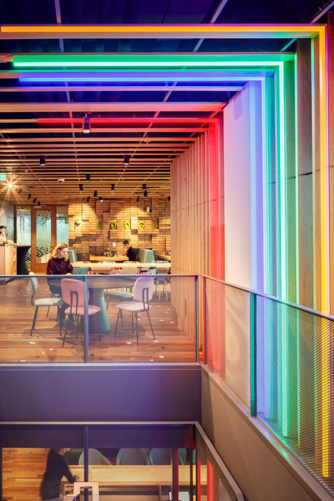 Urban café in Google Amsterdam office