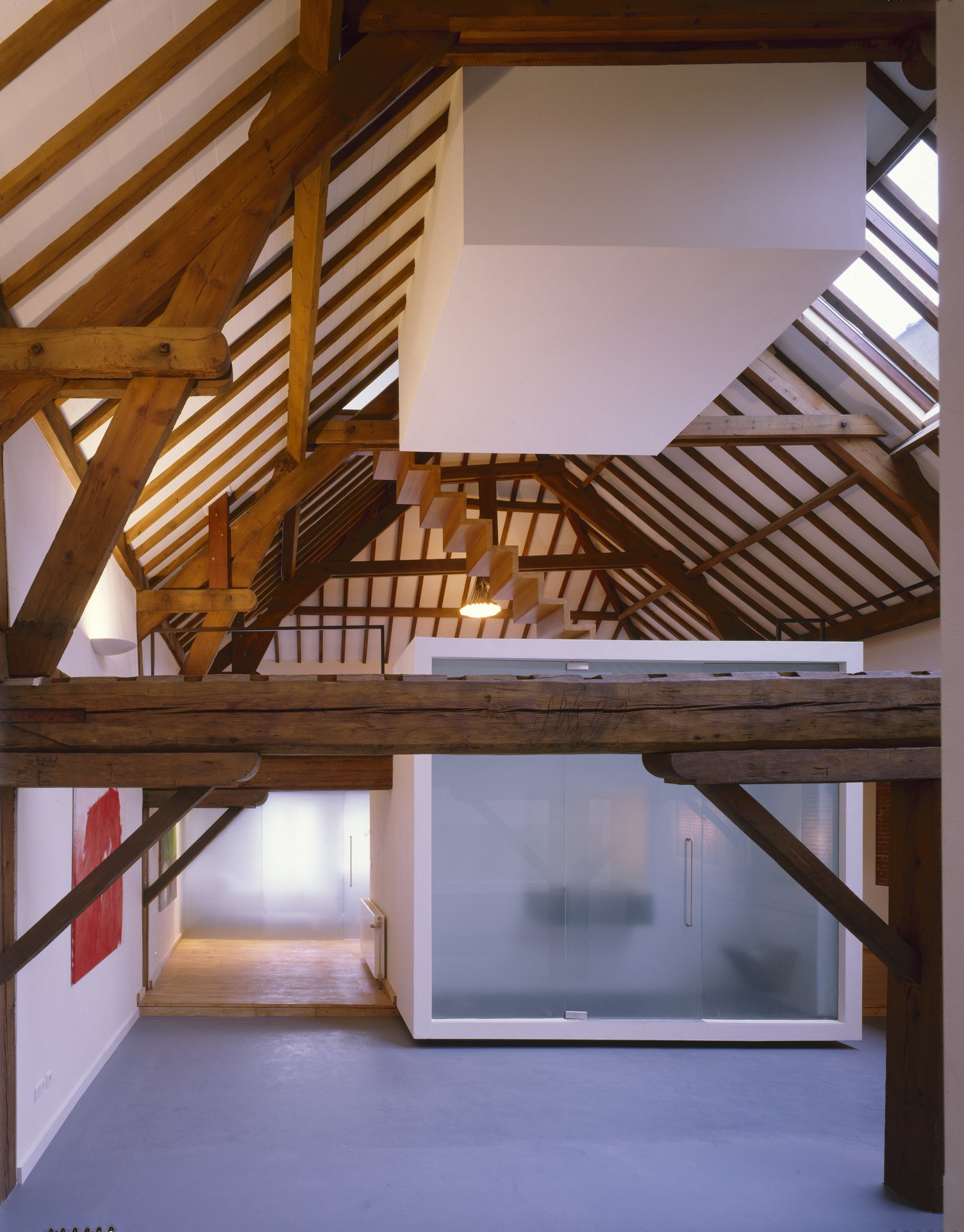 A warehouse conversion to residence, stripped to the essential.