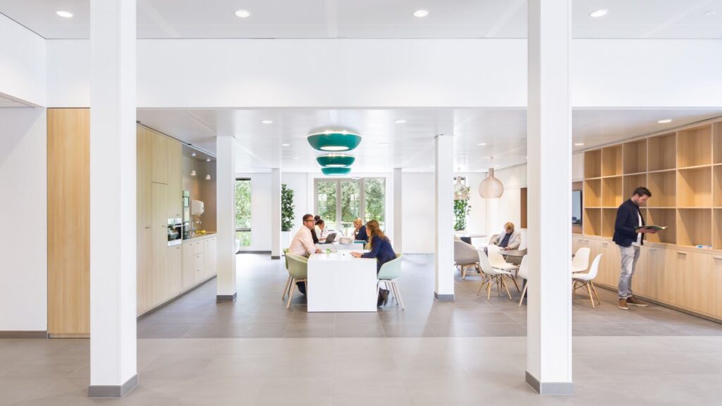 Interior design of the City Hall of Krimpen with acoustic tapestry