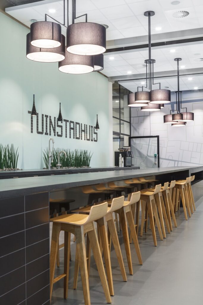 Interior of the Tuinstadhuis stripped entirely and redesigned