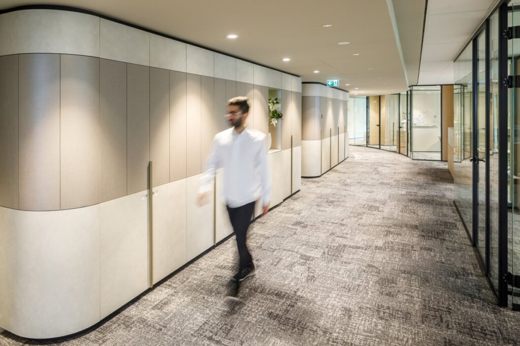 Interior design with sightlines and rounded shapes